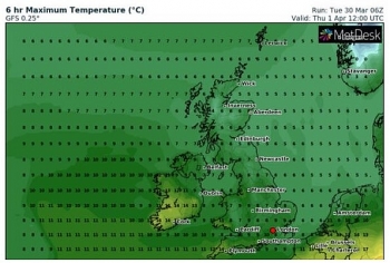 uk and europe daily weather forecast latest april 1 mostly dry with plenty of sunshine best in the north and west of the uk