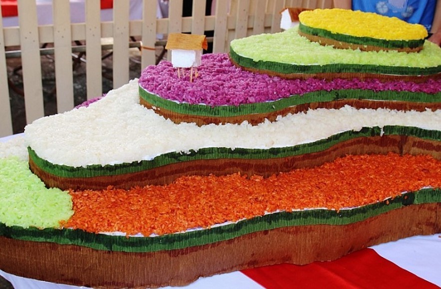 Five color sticky rice - A Specialty Of Northwestern Highlands In Vietnam