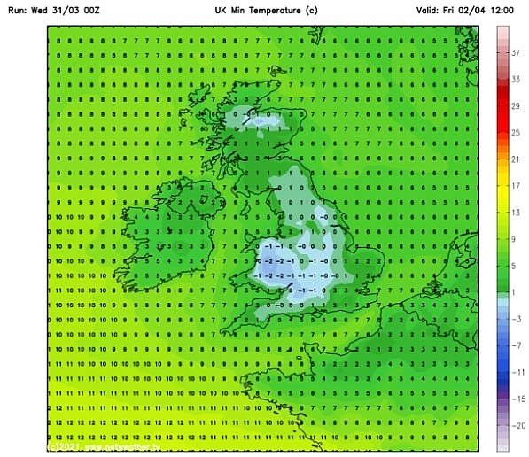 UK and Europe daily weather forecast latest, April 2: Breezy in the east and feeling cool along the coasts of the UK