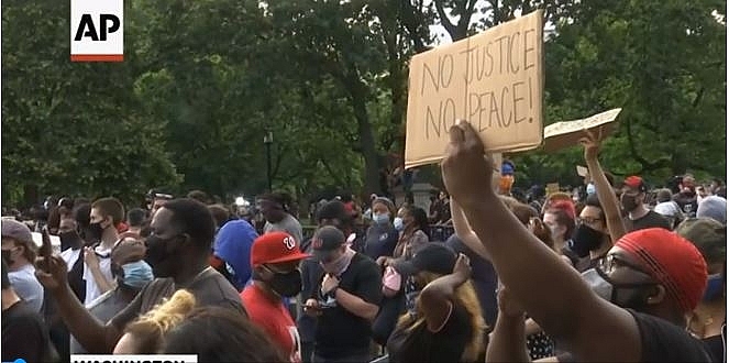 trump taken to bunker due to protest threats outside the white house