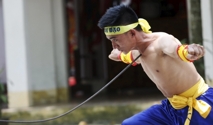 Vietnamese ancient martial art flourishing amid modern life