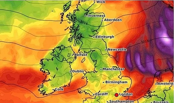 uk and europe weather forecast july 9