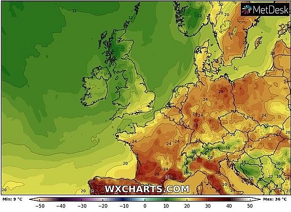 uk and europe weather forecast latest july 15 heatwave slams uk as 38c heat sweeps europe