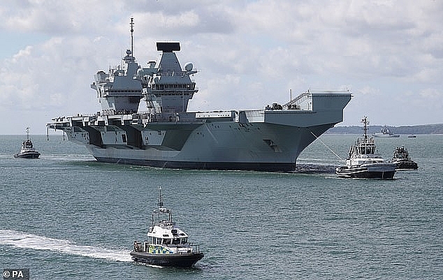 hms queen elizabeth ship pivots to east asia to confront china