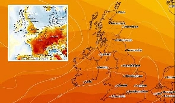 uk and europe weather forecast latest july 24 britain to bear searing heatwave with 34c blast from europe