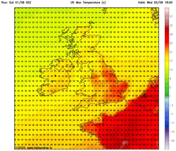 UK and Europe weather forecast latest, August 3: Heatwave to return to Britain with temperatures rising to 35C