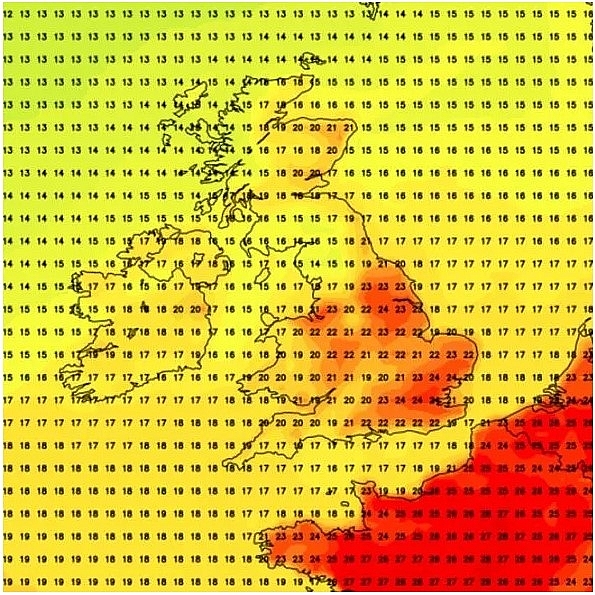 uk and europe weather forecast latest august 5 scorching azores to bake britain with the high 30s temperatures