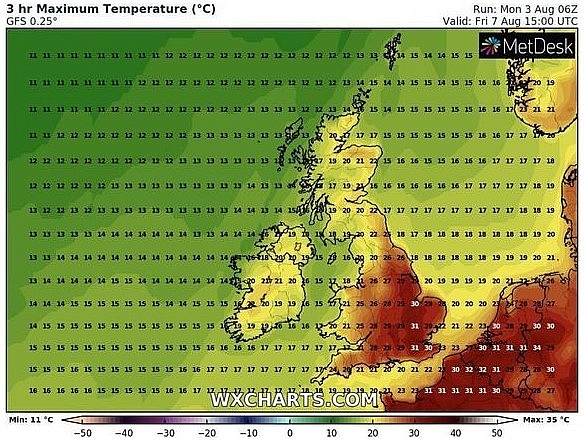 uk and europe weather forecast latest august 5 scorching azores to bake britain with the high 30s temperatures