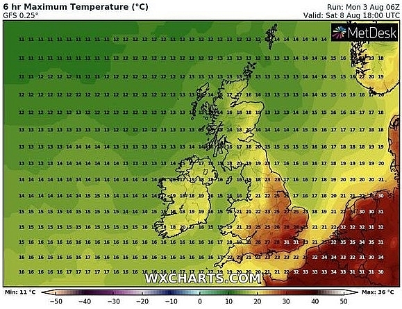 uk and europe weather forecast latest august 5 scorching azores to bake britain with the high 30s temperatures