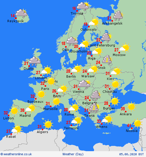 uk and europe weather forecast latest august 5 scorching azores to bake britain with the high 30s temperatures