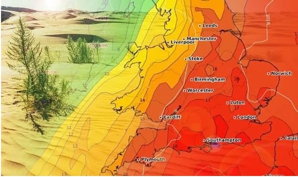 UK and Europe weather forecast latest, August 7: Hot weather makes chart turn RED across the UK and Europe