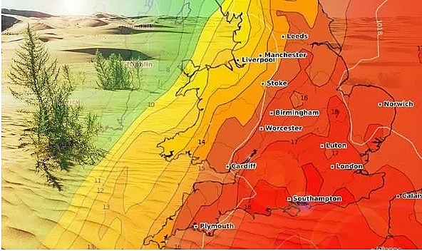uk and europe weather forecast latest august 8 heat health warnings for the ek as hot weather to bake europe