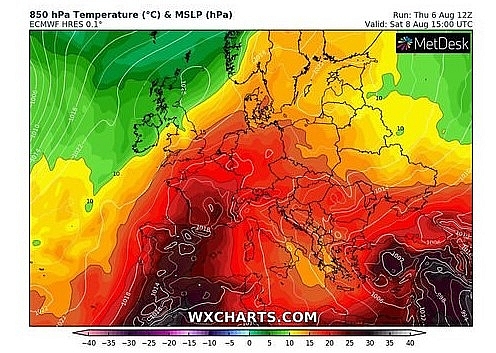 uk and europe weather forecast latest august 8 heat health warnings for the ek as hot to bake europe