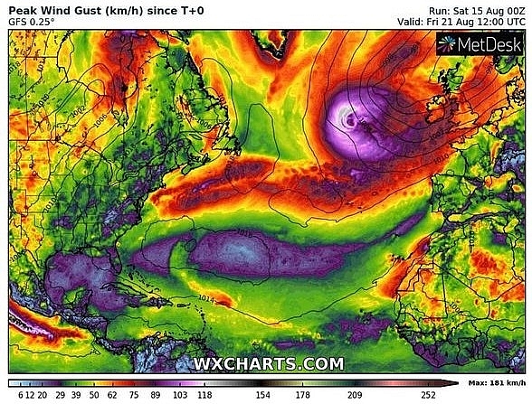 UK and Europe weather forecast latest, August 16: Temperature plummets as severe weather formed in Atlantic