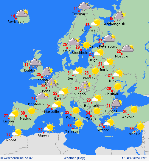 UK and Europe weather forecast latest, August 16: Temperature plummets as severe weather formed in Atlantic