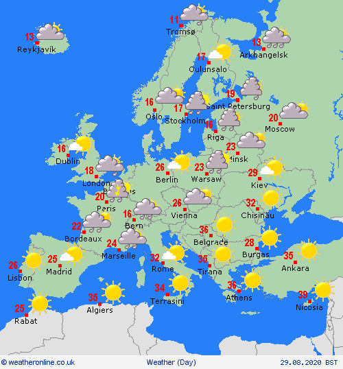 UK and Europe weather forecast latest, August 29: Remnants of Hurricane Laura to batter UK over next week