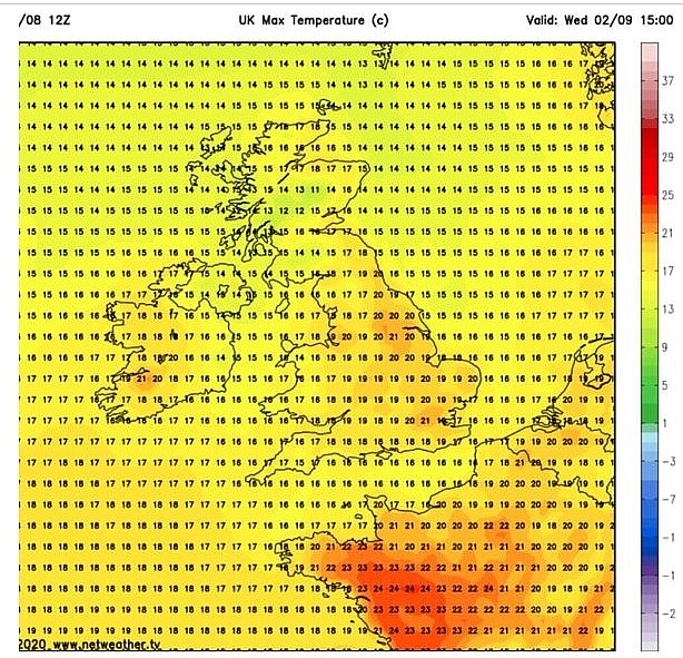 UK and Europe weather forecast latest, September 1: Hot weather returns to bake UK in days