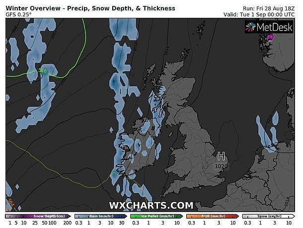 UK and Europe weather forecast latest, September 1: Hot weather returns to bake UK in days