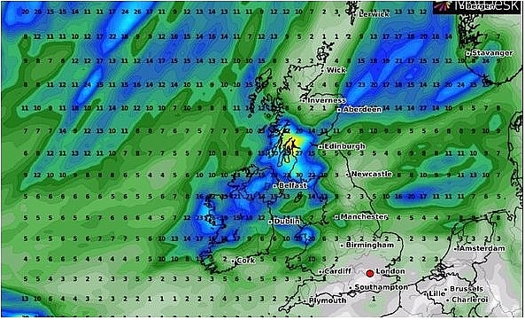 UK and Europe weather forecast latest, September 3: Wet and windy week sweep across UK as Hurricane Laura's remnants