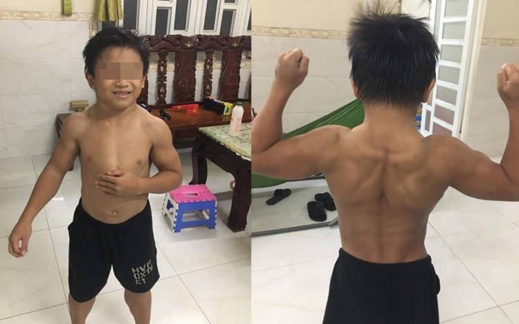 photos of vietnamese 10 year old boy with rolling muscles stun foreign social media