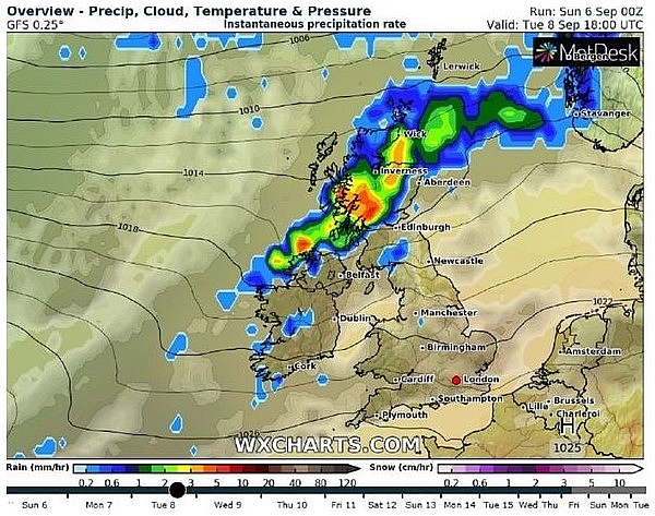 UK and Europe weather forecast latest, September 7: Heavy thunderstorms to sweep across Europe