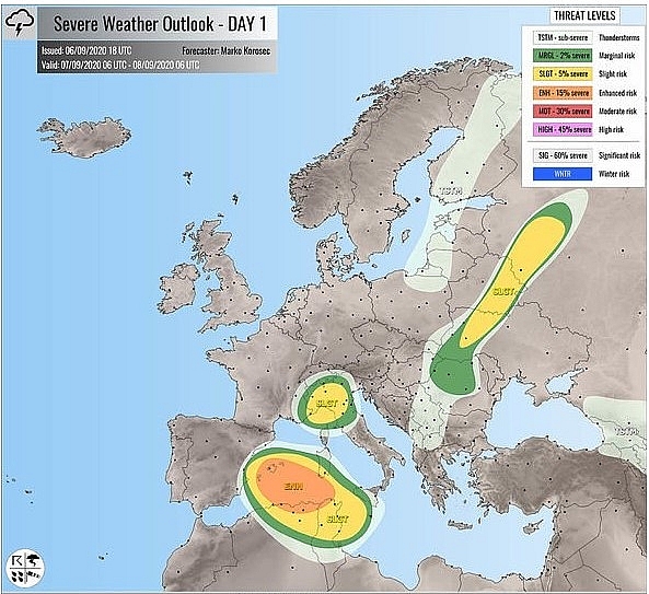 UK and Europe weather forecast latest, September 10: Severe storms to lash Europe with unusual threat in tornadoes