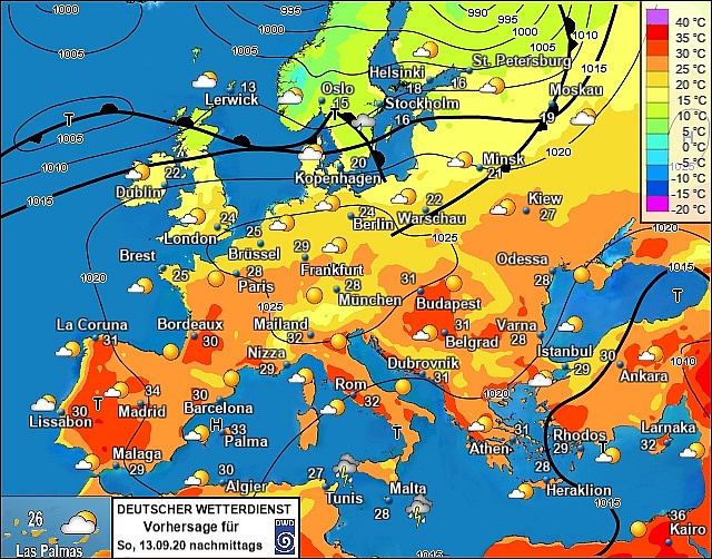 UK and Europe weather forecast latest, September 13: 31C heatwave to bake Britain final time