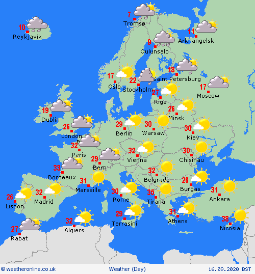 UK and Europe weather forecast latest, September 16: Hot air from Africa with level 2 heat alert to bake Britain