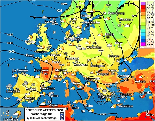 UK and Europe weather forecast latest, September 18:  Thunderstorms bring intensive winds and flooding to sweep Europe