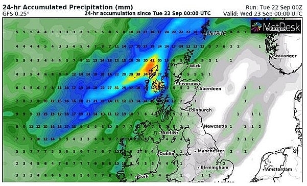 UK and Europe weather forecast latest, September 23: Britain set to bear a sharp plummet with nowhere warmer than around 16C