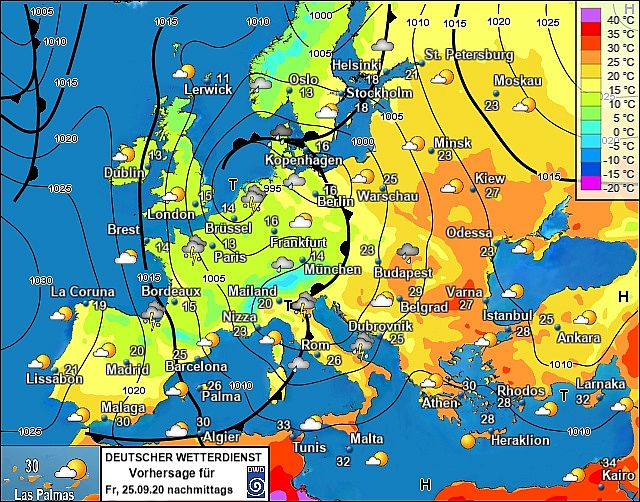 UK and Europe weather forecast latest, September 25: Temperatures drop as gusts bring first frost to slap Britain