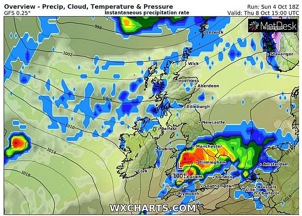 UK and Europe weather forecast latest, October 6: More wet and windy weather ahead of a potentially dangerous Atlantic storm