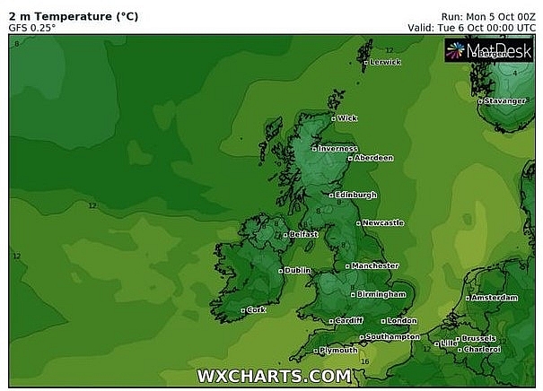 UK and Europe weather forecast latest, October 6: More wet and windy weather ahead of a potentially dangerous Atlantic storm