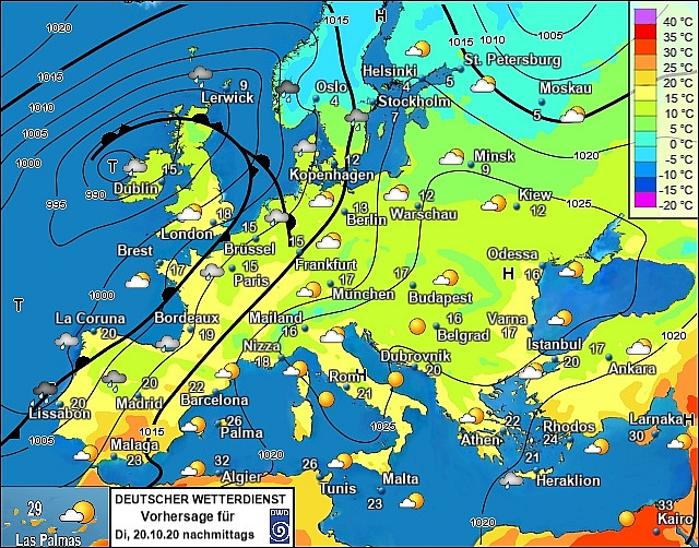 UK and Europe weather forecast latest, October 20: Surging temperatures bring a milder week for the UK