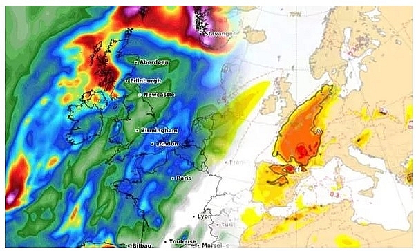 UK and Europe weather forecast latest, October 21: Storm Barbara threats Britain with strong winds and torrential rain.