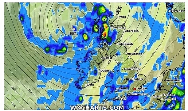 UK and Europe weather forecast latest, October 26: Thunderstorms and hail set to batter the UK with wet and windy weather continue next week