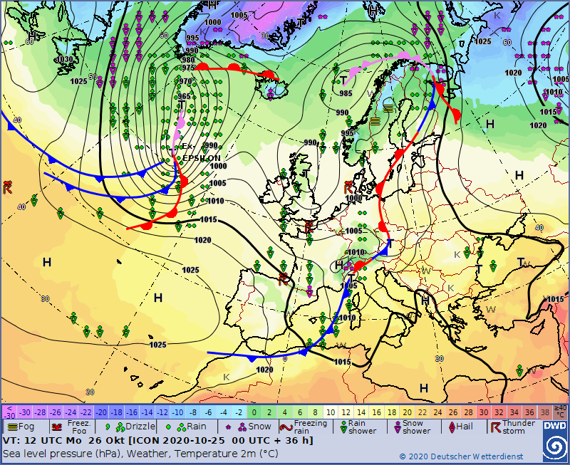 UK and Europe weather forecast latest, October 26: Thunderstorms and hail set to batter the UK with wet and windy weather continue next week