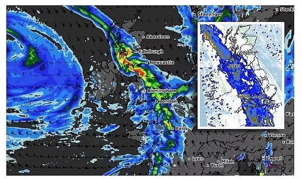 UK and Europe weather forecast latest, October 27: Torrential downpours to sweep Britain this week