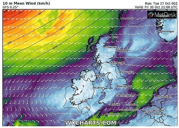 UK and Europe weather forecast latest, October 28: Flood warning issued as torrential rainfall batter Britain