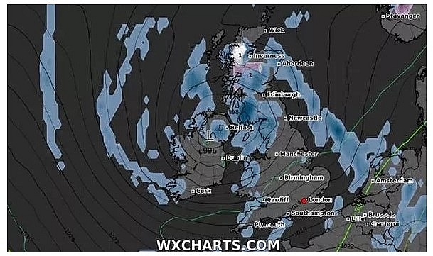 UK and Europe weather forecast latest, October 29: October to end with two hurricanes bringing snow and temperatures plummet