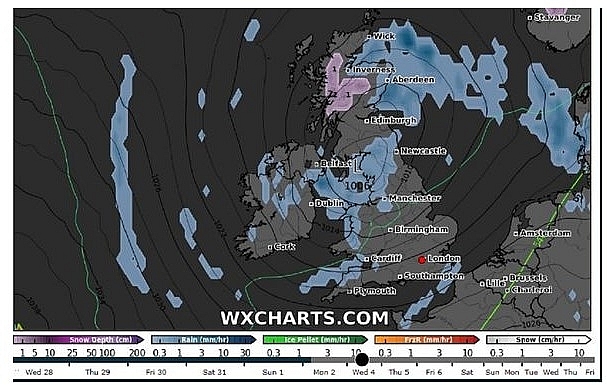 UK and Europe weather forecast latest, October 29: October to end with two hurricanes bringing snow and temperatures plummet