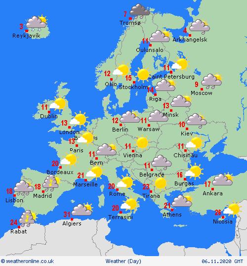 UK and europe weather forecast latest, november 6: temperatures plunge with maps showing most of the uk turning icy blue