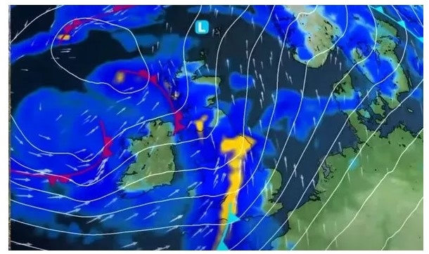 UK and Europe weather forecast latest, November 16: A large band of rain to spread the UK in two days