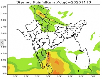 india weather forecast latest november 16 rain sets to improve the air quality index