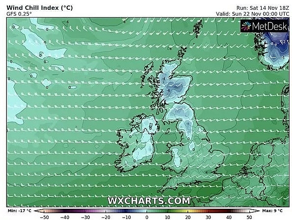 UK and Europe weather forecast latest, November 17: Torrential rain to lash Britain with strong gales and flood warnings