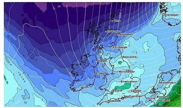 UK and Europe weather forecast latest, November 18: Snow showers by Atlantic blast set to batter Britain