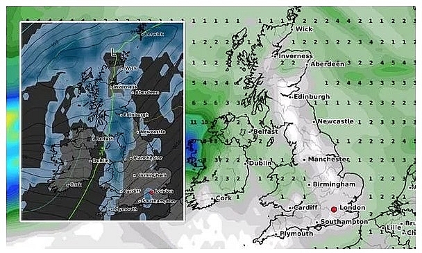 UK and Europe weather forecast latest, November 20: Icy temperatures with downpours and windy conditions to cover Britain