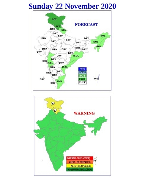 India weather forecast latest, November 22: Minimum temperature witnesses a sharp drop