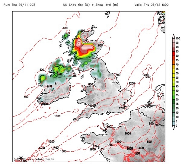 UK and Europe weather forecast latest, November 28: Icy temperatures with heavy snowfall to cover Britain