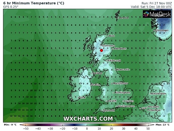 UK and Europe weather forecast latest, November 30: